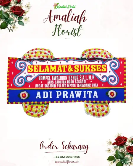 Papan Bunga Ucapan Selamat Gambesi